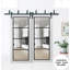 Porte de grange en bois lambrissé sans trousse de quincaillerie d'installation-93661527-93661528