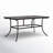Aivo 60" W Metal Outdoor Dining Table with Umbrella Hole