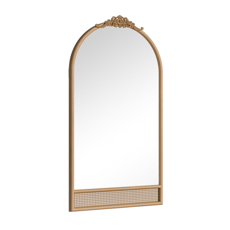Amoura Solid Wood Arch Accent Mirror, 71" x 37"