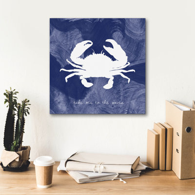 'Crab' by Erin Clark Canvas Wall Art