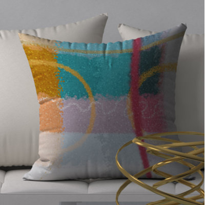 Fashionable Spice Square Pillow Cover & Insert