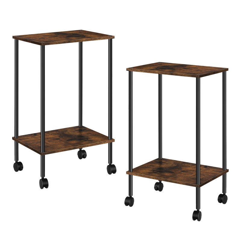 Ellyna End Table Set, Brun
