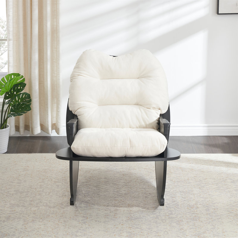 Chaise berçante 30,31 pouces, Beige