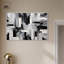 "Melosa", art mural moderne abstrait noir et blanc par Art Remedy-104439451-104439456