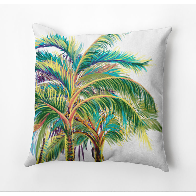 Coussin décoratif réversible intérieur / extérieur Beach Holiday, 20 po x 20 po, Blanc