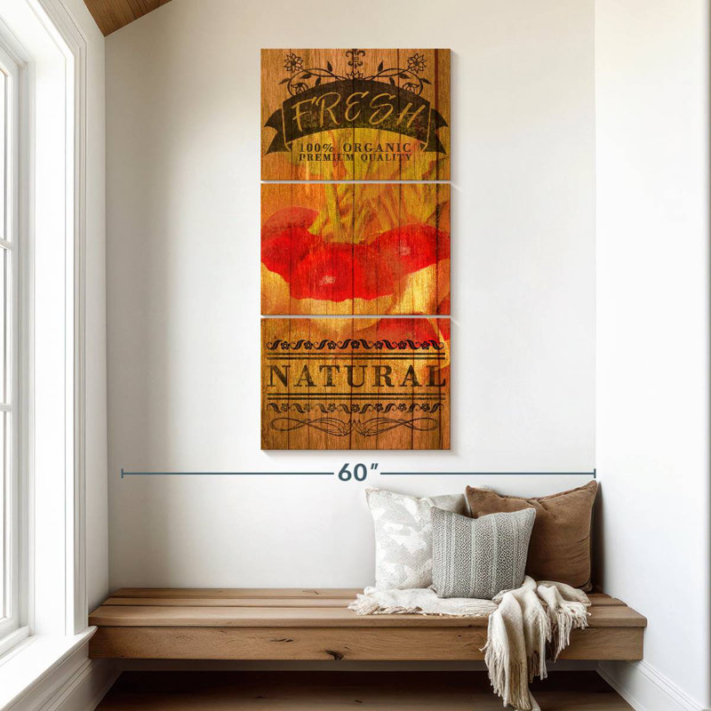 Plaque murale Fresh Radis, H 52 po x l 24 po