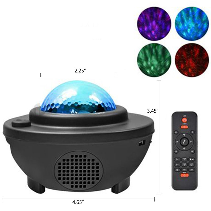 Star Projector & Dired Light With Music Speakers And Timing Function