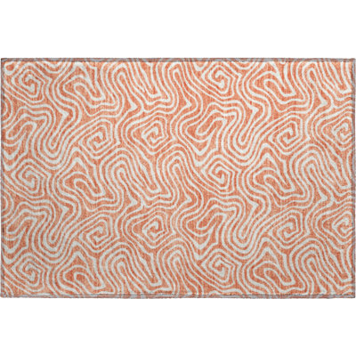 Premium Machine Washable Diskin AMF1030 Swirls Rug