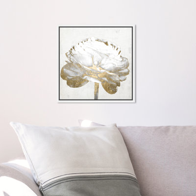 " Floral And Botanical Gold And Light Floral II White, Glam Gold " by Oliver Gal