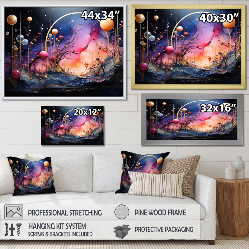 Cosmic Collage I - impression, Toile tendue, H 24 po x l 32 po x P 1 po