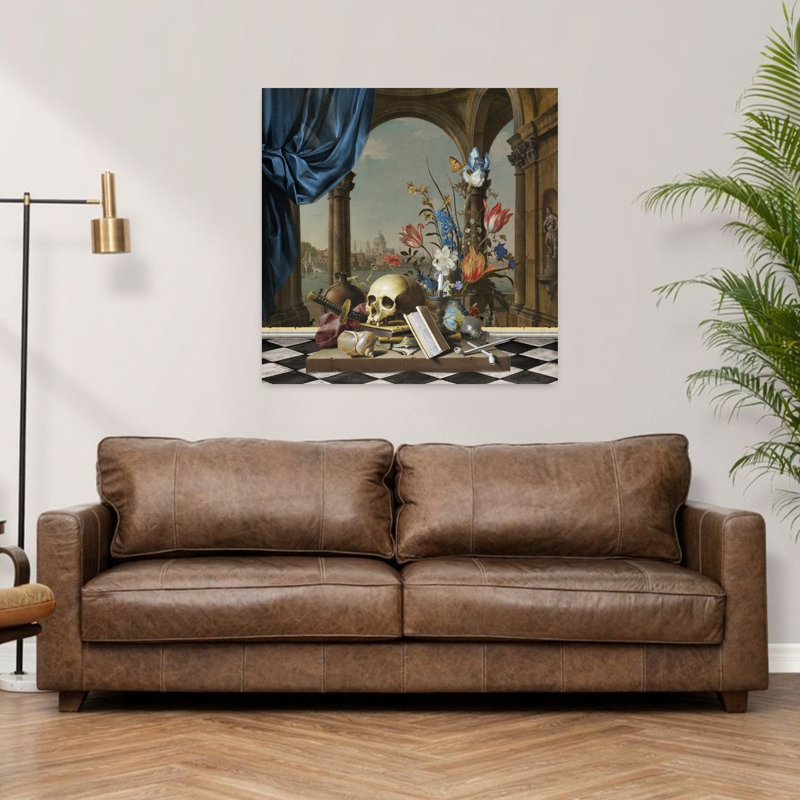 Art contemporain, art floral classique, H 36 po x l 36 po