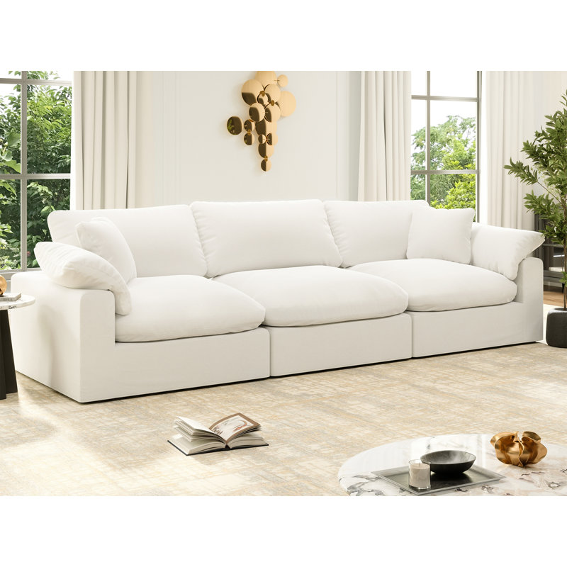 Berglund Upholstered Sofa, Cloud Sofa Modular Sectional Sofa Deep Seat Modular Couch for Living Room Office Apartment
