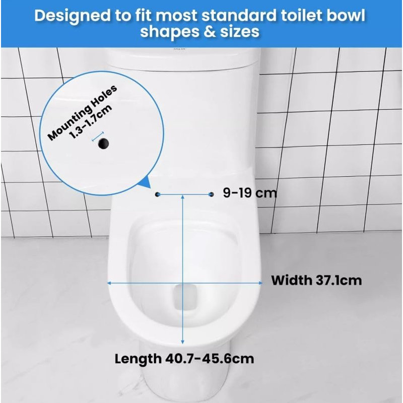 Soft Close Oval Toilet Seat - White