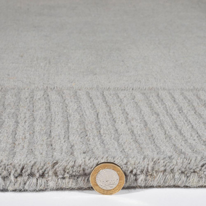 Lhea Solid Colour Hand Woven Area Rug, Runner 60 x 230cm 