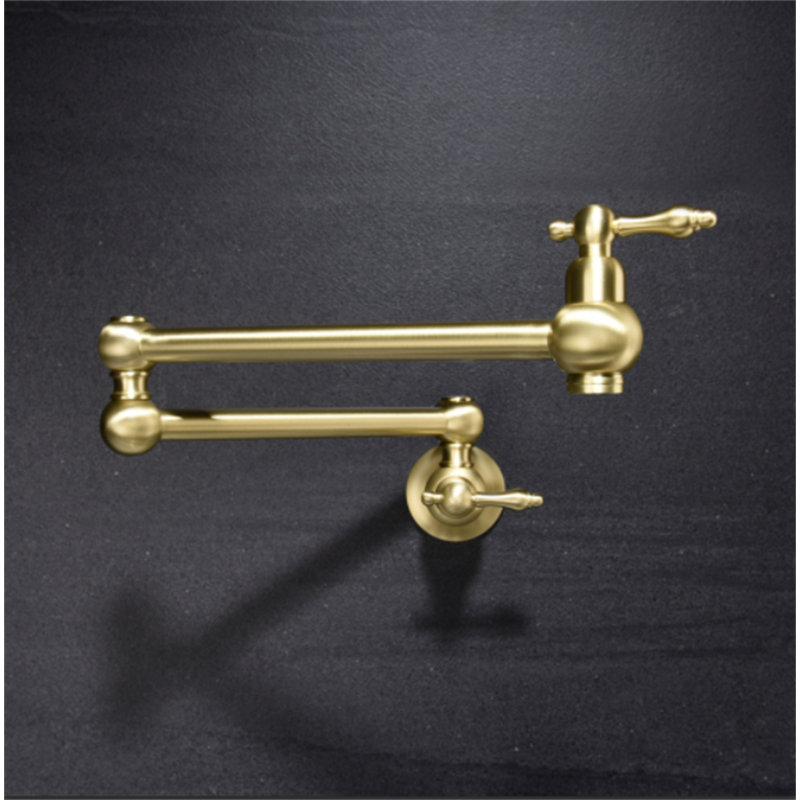 Pot Filler Faucet Wall Mount, Gold