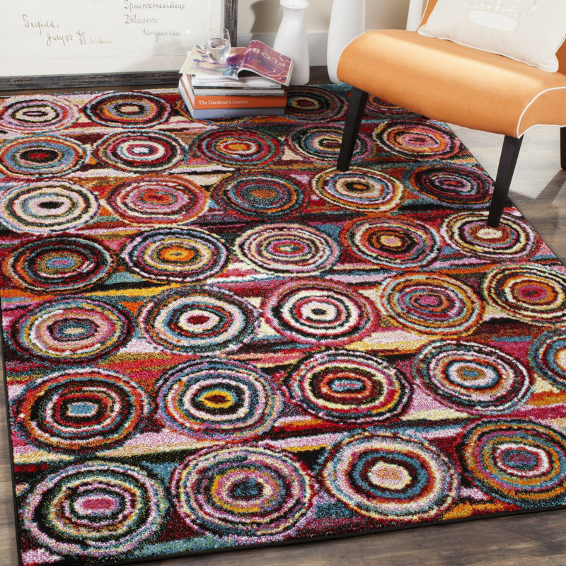Tapis performance géométrique Miley, Rectangle 6 pi 7 po x 9 pi