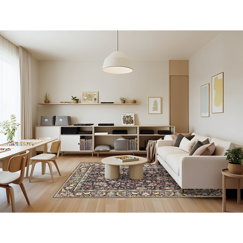 Tyreese Oriental Indoor Rug, Rectangle 7' x 9'