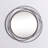 Metal Round Wall Mirror with Overlapping Circles-1134296542