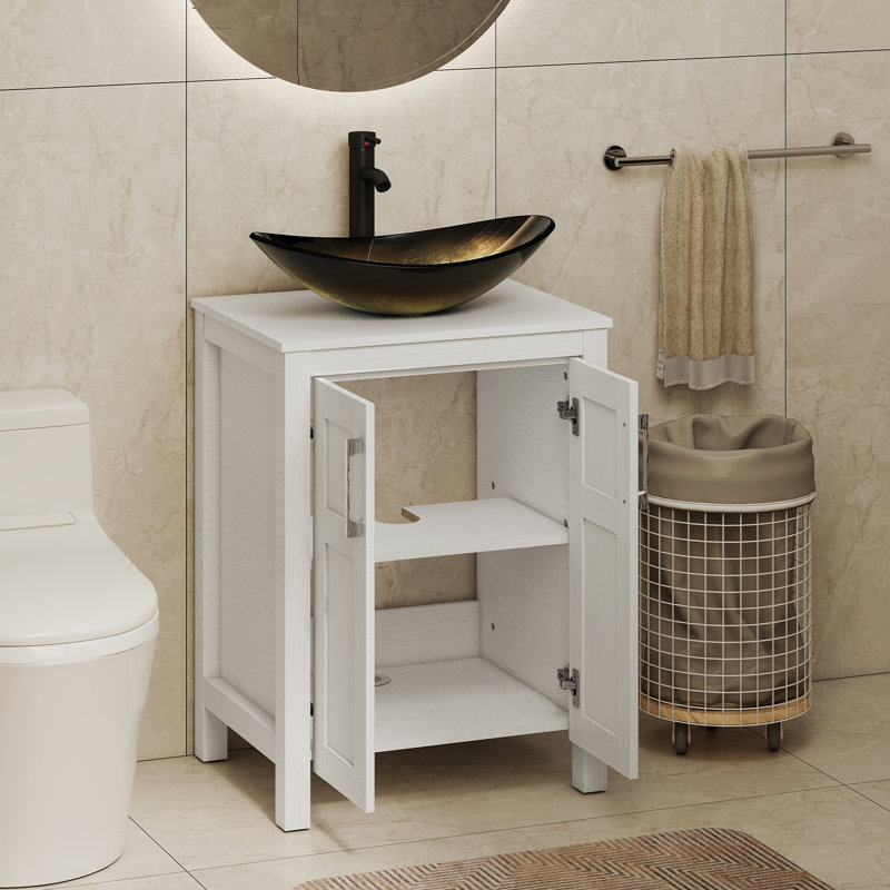 Meuble-lavabo 24 po avec lavabo Warde, White