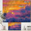 Coucher de soleil sur les montagnes - reproduction d'art sur toile-55633906-55633907