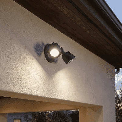 120 Watt 2 - Head LED Hardwired Outdoor Security Flood Light