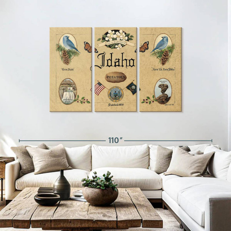 Idahoe, H 48 po x l 74 po