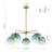 5 - Light Gradient Blue Sputnik Sphere Modern Glass Bubble Chandelier-850661725