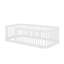 Structure de lit simple en bois avec clôture-13515496