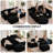 Boneless 96" Compression Cloud Modular Sectional Sofa & 1 Ottoman, Contemporary Plush Fabric Couch, Relaxing U-Shaped Seating for Living Room, Deep Seat Corner Sofa, No Assembly Required-461947126-461891165