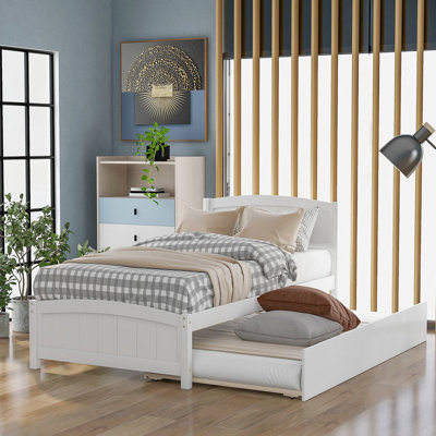 Lit plateforme avec lit gigogne