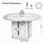 with Solid Wood Base Dining Table