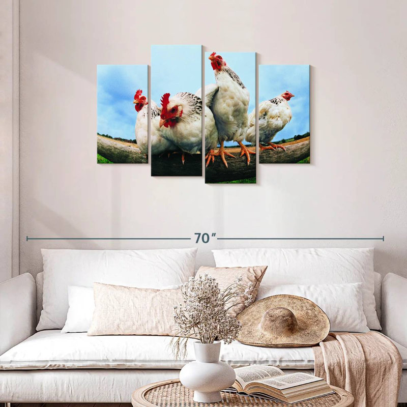 Brampt Chicken Gang, 27"H x 43"W