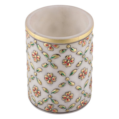 House of Hampton® Handmade Spring Mesh Marble Pen Holder