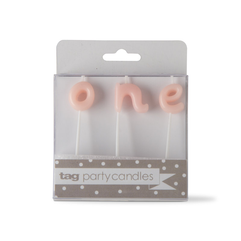 One Candle Set, Pink