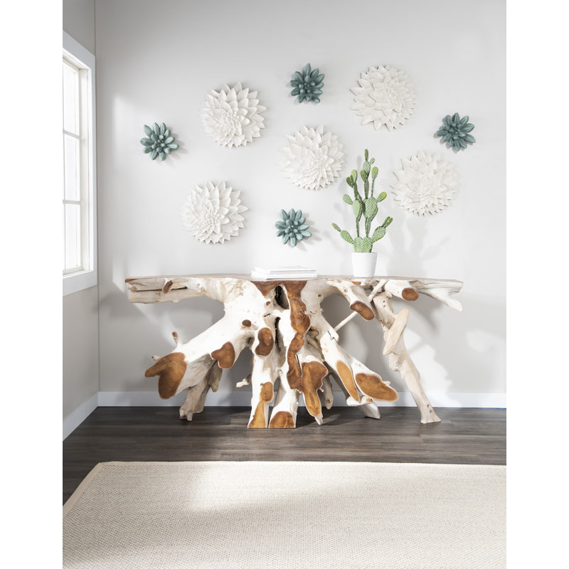 Dahlia Flower Wall Art, Off White