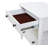 Open Nightstand White Finish With 2 Drawers