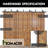 Black Top Mount T-Shape Design Double Track Bypass Three Door Barn Door Hardware Kit (Door Not Included)-66802119