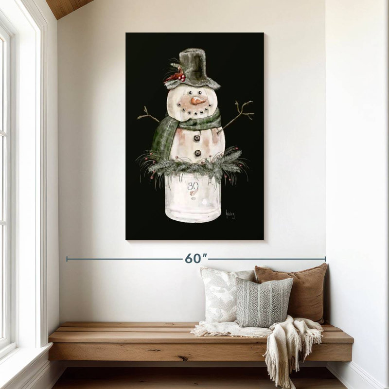 Bonhomme de neige Lelend dans un pot, H 48 po x l 32 po