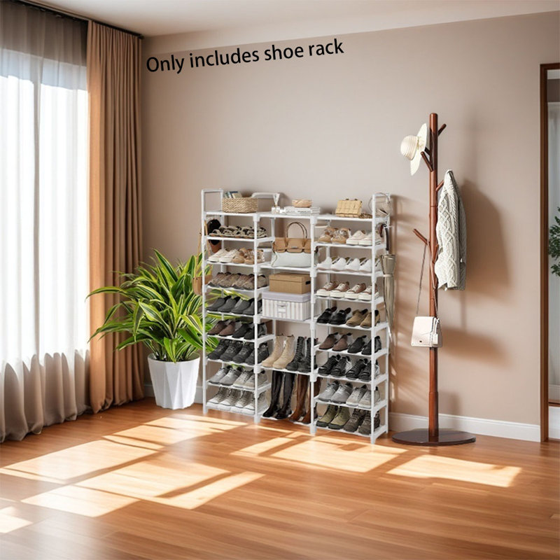 For Home, Entryway, Bedroom & Doorway，Shoe Rack, White