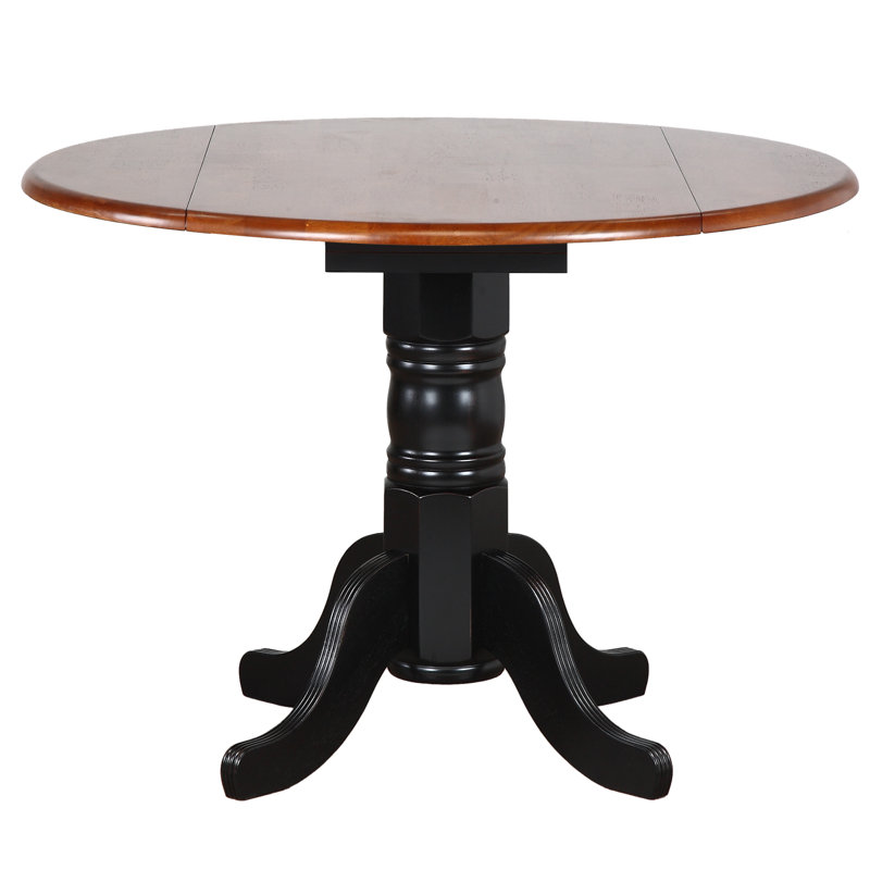 Ensemble de salle à manger 3 pièces Ashelman, Cerisier, Noir antique / cerisier, Noir