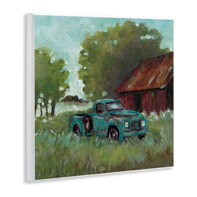 Plaque murale Expressionist Blue Truck, design par Wani Pasion