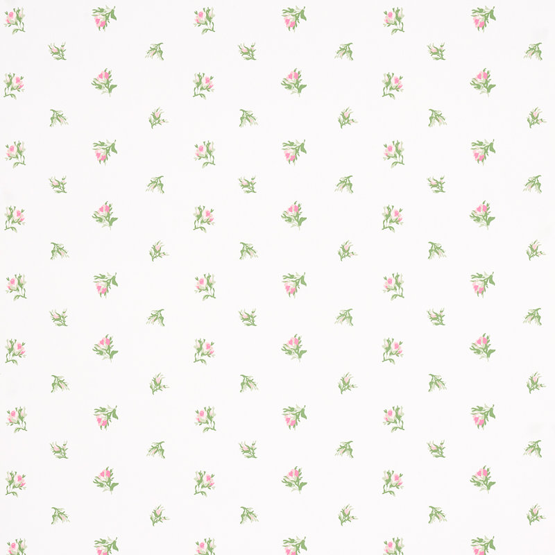Papier peint floral Margie, Rose