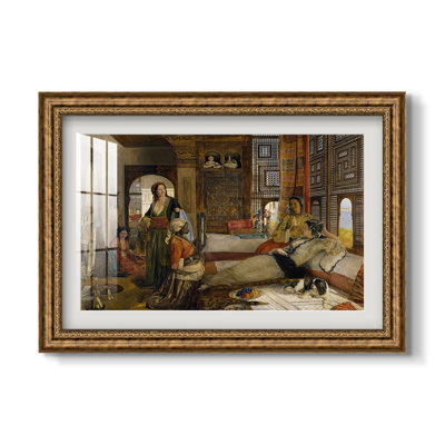 The Harem, 1876-John Frederick Lewis-Custom Framed Print