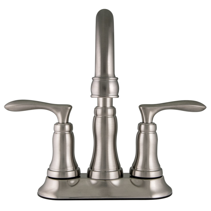 Robinet de salle de bain central Helen, Nickel satiné