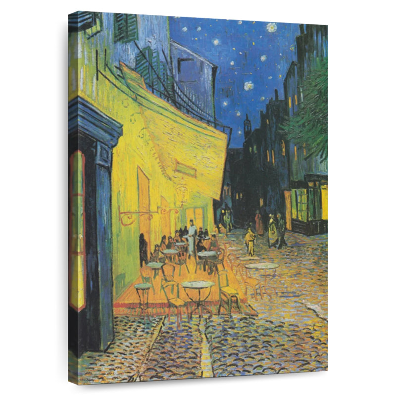 Sireci Cafe Terrace At Night, 24" H x 16" W