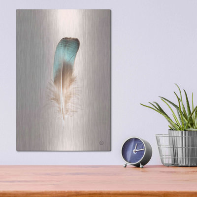 Luxe Metal Art 'Floating Feathers IV' By Nathan La "" Floating Feathers IV "" by Nathan Larson -  MTL-22600-1216