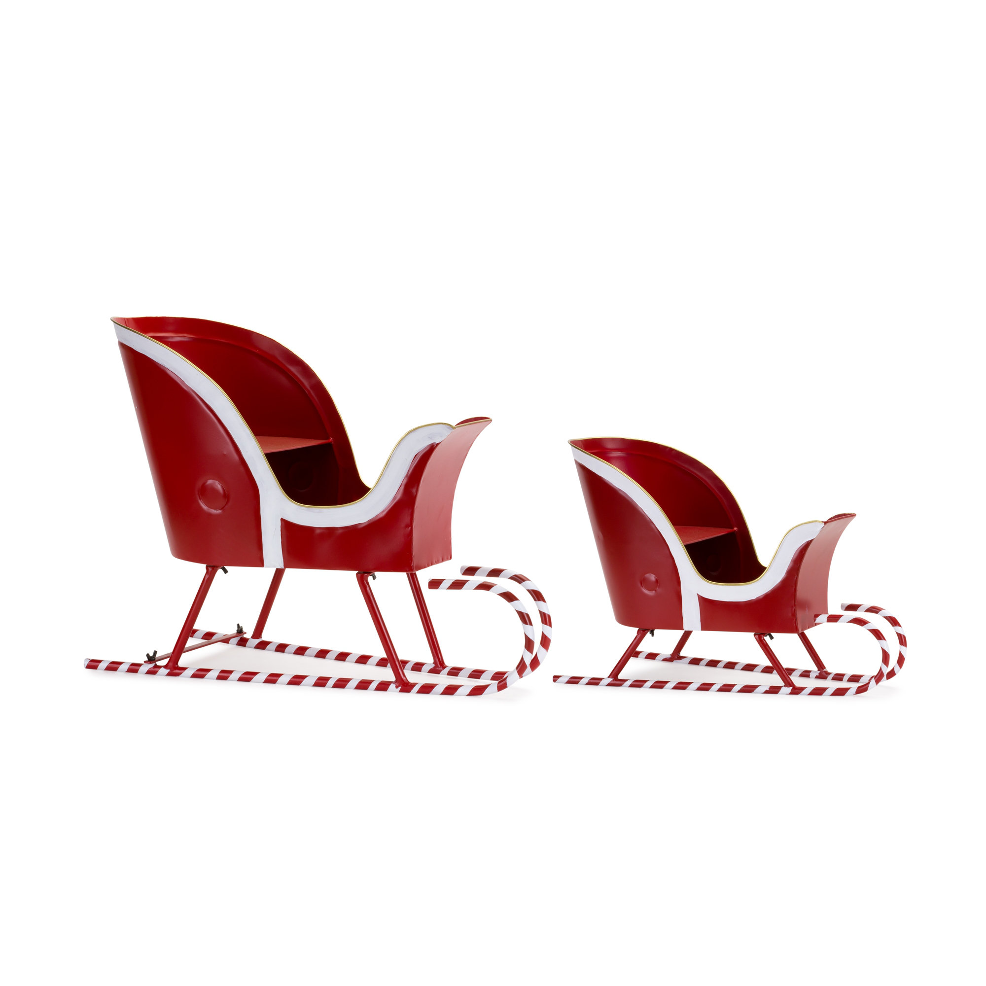 The Holiday Aisle® Metal 2 Piece Sleigh Set - Wayfair Canada