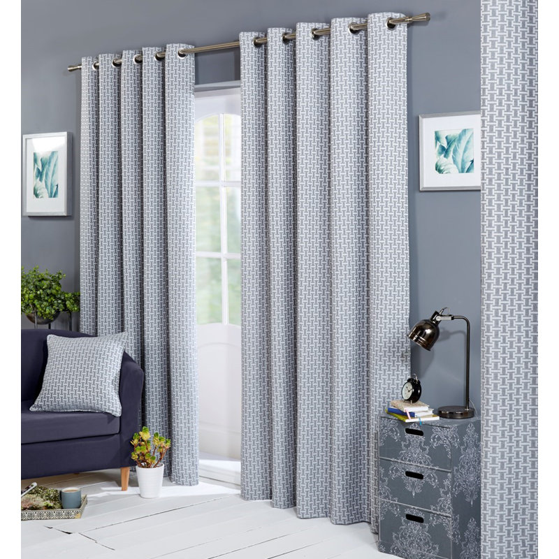 Aoibhi Room Darkening Curtain Pair, 167 W x 137 D cm, Ochre
