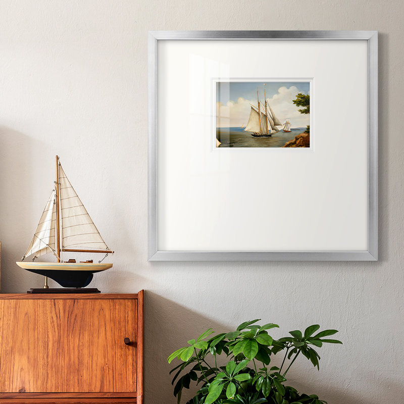 «Little Sailpremium», reproduction encadrée, H 17 po x l 17 po x P 1,25 po, Encadrement doré