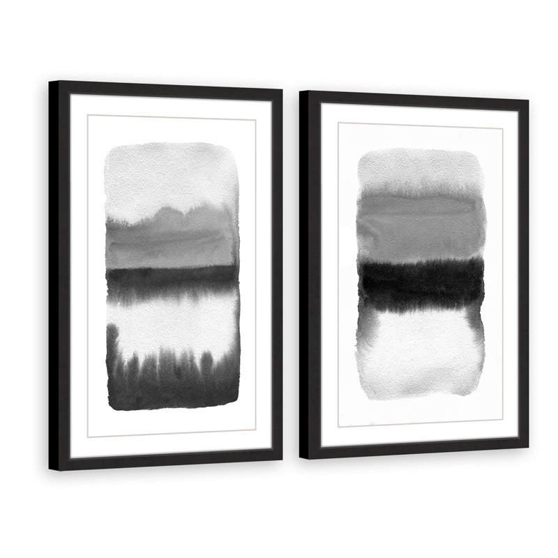 Transitions diptych-ensemble de 2 reproductions de photos encadrées sur papier, H 30 po x l 20 po x P 1,5 po